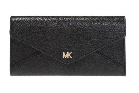 michael kors pebbled leather wallet|michael kors trifold wallet black.